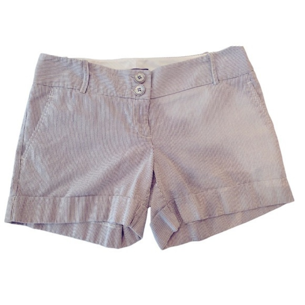 THE LIMITED Women's Pinstripe Roll Cuff Shorts